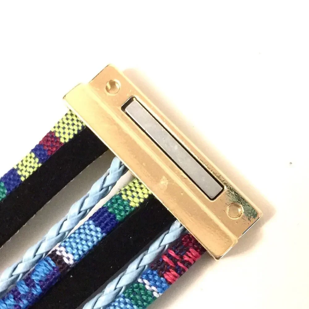 Boho Hippie cuff bracelet magnetic closure NEW